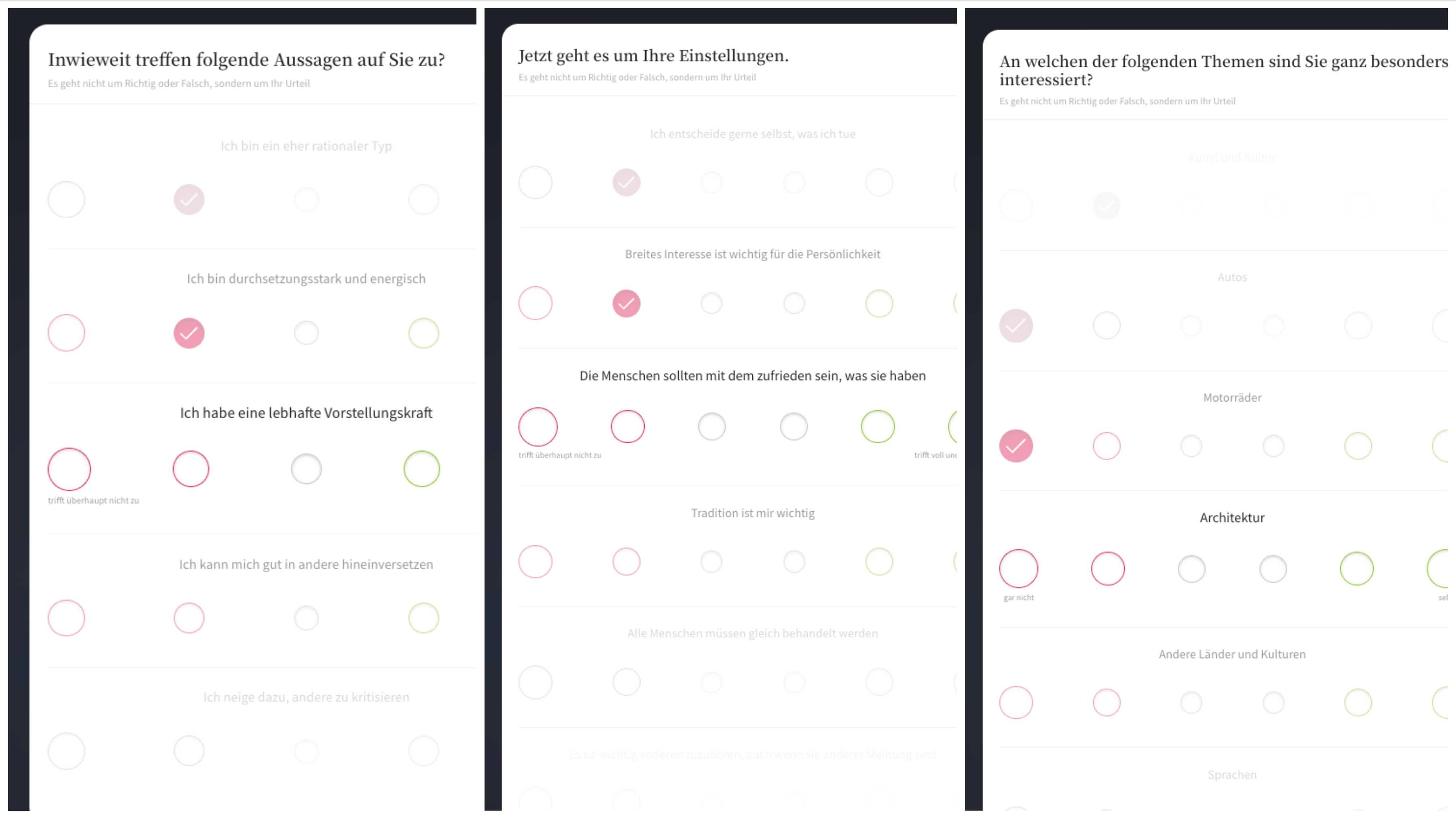 LemonSwan Pers&ouml;nlichkeitstest &ndash; Fragen auf Basis des Big-Five-Modells